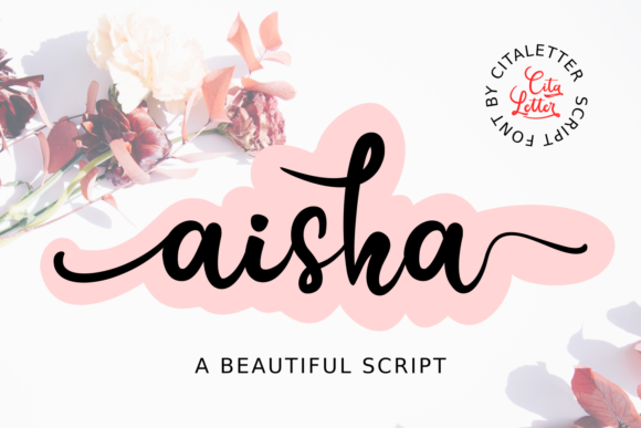 Aisha Script: The Dancing Font for a Luxe Brand Spark