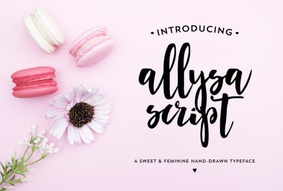 Allysa Script: A Sweet Touch for Modern Design