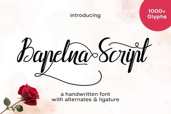 Bapelna Script: Elevate Your Designs with Bold Elegance