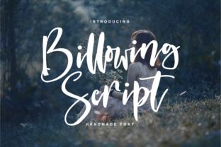 Billowing Script: A Fresh Take on Handmade Calligraphy