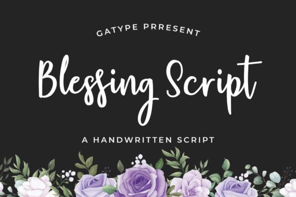 Blessing Script: A Modern Calligraphy Font for Creative Projects