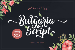 Bulgaria Script: A Romantic Font with a Twist of Fun
