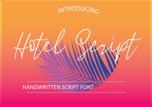 Hotel Script: A Signature Font with Natural Flow