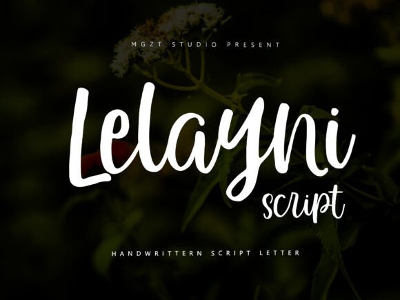 Lelayni Script: A Modern Calligraphy Font for Elegant Designs