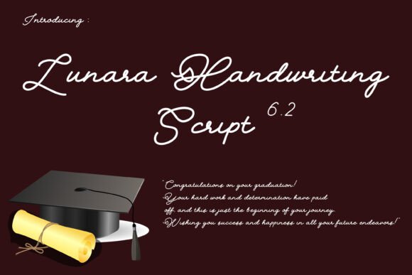 Lunara Handwriting Script 6.2: A Fresh Take on Handwritten Elegance