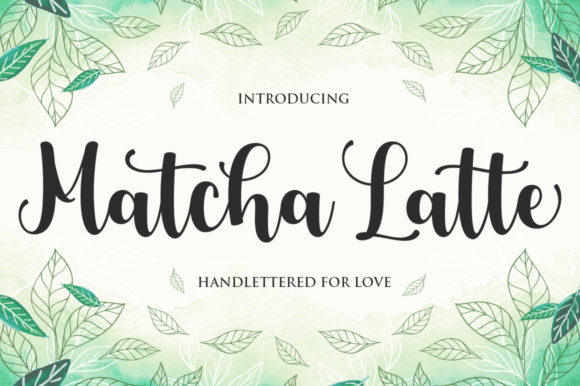 Matcha Latte Script: A Handwritten Font with Bold Personality
