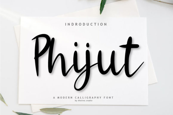Phijut Script: A Handwritten Font for Modern Branding