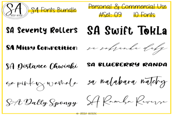 Script and Handwritten Bundle 9: 10 TTFs for Everyday Creation