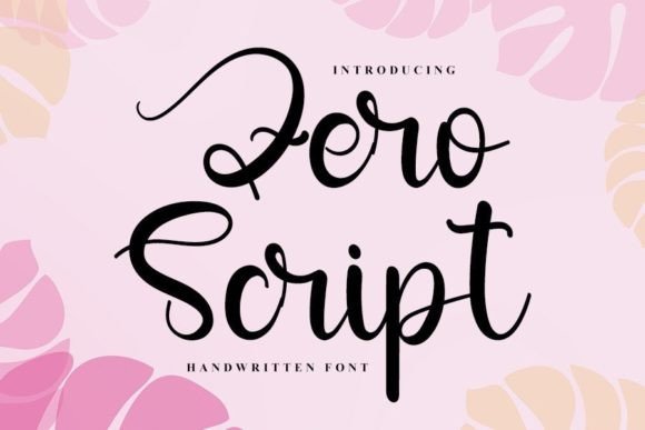 Zero Script: A Handwritten Font That Elevates Your Creative Vision